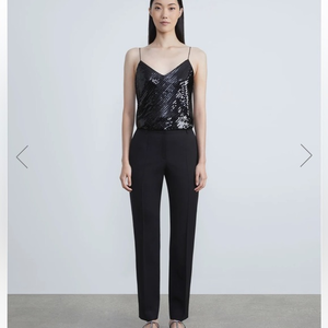 Lafayette 148 NewYork 96%‎ virgin wool 4% elastane black pant ( 4 )